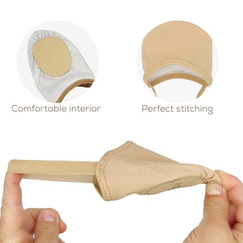 Half Sole Stretch Canvas Pirouette Lyrical Dance Tuner Shoes, Women/Men4