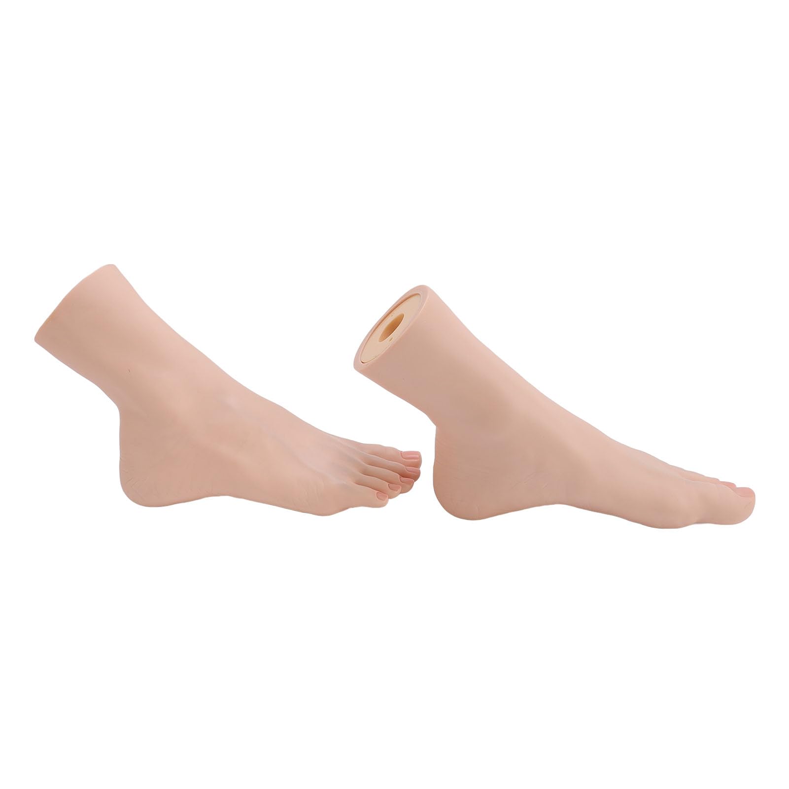 Pieds de Silicone Réaliste, Massage Pratiquer 1 Paire de Modèles de Pieds en Silicone pour l'entraînement beauté