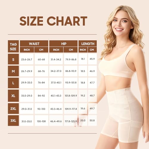 Aullwyr Bauchweg Unterhose Damen - Hoher Taille Miederhose Shaping Shapewear Shorts Body Shaper für Frauen