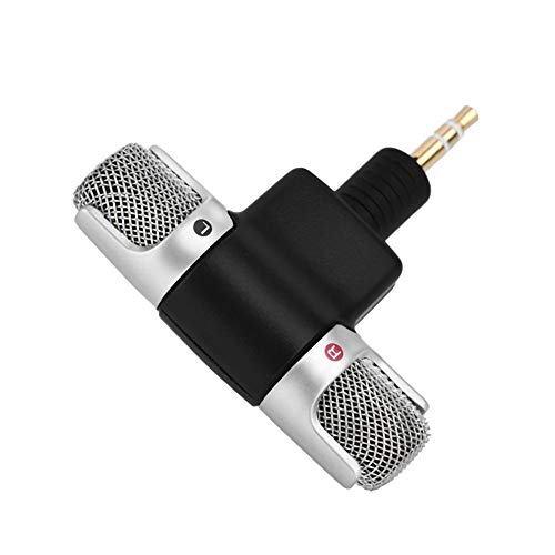 Exliy Mini Microfono Microfono Stereo Mic 3,5 mm