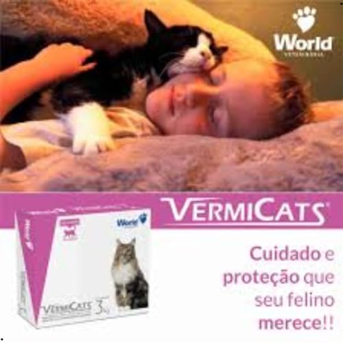 MY PET BRASIL Vermicats 600Mg (3 Kg)-Display C/ 10