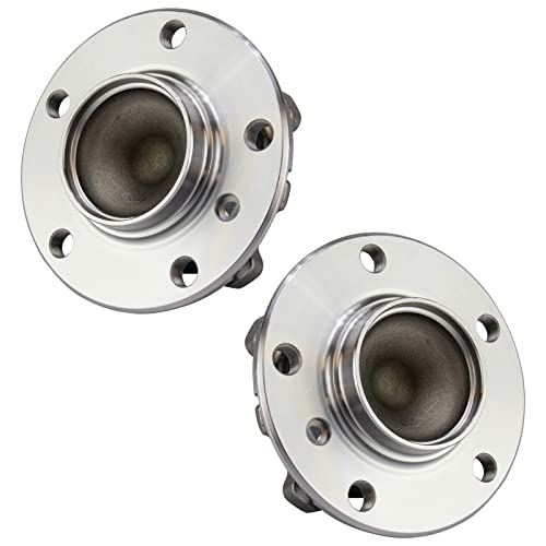 Image of TRQ Front Left and Right Wheel Bearing and Hub Assembly Set 2 Piece Compatible with 13-16 BMW 320i 328i 14-16 328d Front 12mm Mounting Bolts Models