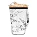 Manicotto riutilizzabile per tazza di caffè ghiacciato bianco e nero cigno in neoprene isolato maniche portabicchieri per bevande fredde per bicchieri da 32-32 oz (solo maniche per tazze)