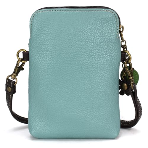 Image of CHALA Wilderness Animal Collection Cell Phone Crossbody Purse-Women PU Leather /Canvas Multicolor Handbag w /Adjustable Strap