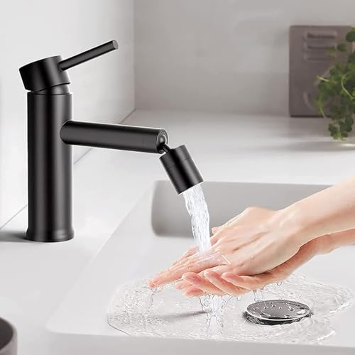 Miniatura 3 de Jjiaolinin Aireadores Para Grifos, Aireador Grifo Cocina Giratorio 360 , Accesorio De Piezas De Grifo, Ajustable 2 Modos Salida Agua, Con 5 Adaptadores 20 22 24 Mm Negro