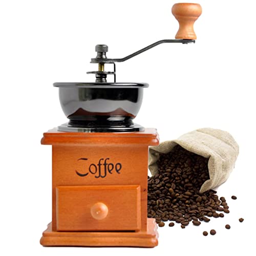 Voiakiu café Manual, Retro Manual Grano café, Vintage Antiguo Mano Madera Molino café café
