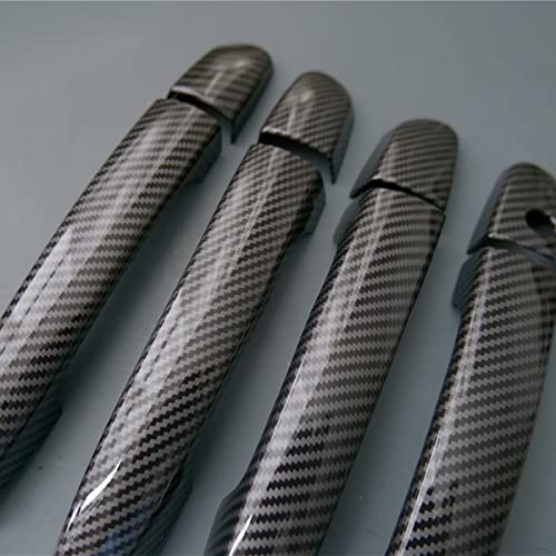 1 Set Sport Carbon Fiber Style Door Handle Cover Trim For Mazda 2 3 6 Cx-3 Cx-5 Cx-9 (No Keyless Holes) #TOP4