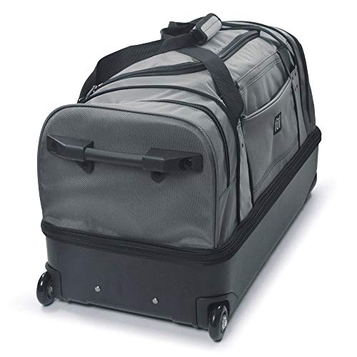 FUL Rolling Duffel Travel Luggage Bag with Wheels, 30 Inches, Black