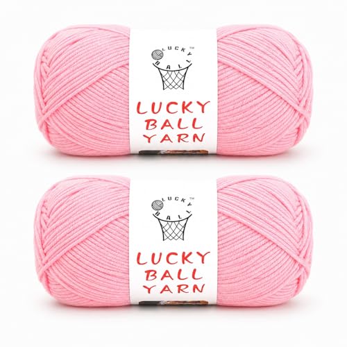 Image of 200g Milk Cotton Yarn for Crochet & Amigurumi - Soft Yarn for Sweaters, Hats, Socks & Blankets (Pink)