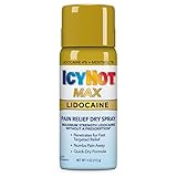 Icy Hot Dry Spray with 4% Lidocaine, 3 Pack (Unscented, 4 Ounce Each)