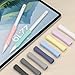 FAFALITHIC 4 Pack Silicone Grip Compatible with Apple Pencil 2nd Generation, Apple Pencil USB-C & Apple Pencil Pro Ergonomic iPencil Grip (White/Light Grey/Dark Grey/Black)
