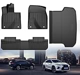 Original 2016-2022 RX Floor Mats and Cargo Liner for Lexus RX/RX350/RX450h (Not for RXL) - Custom Fit TPE All Weather Floor Liners and Trunk Mat for Lexus RX 2016-2022