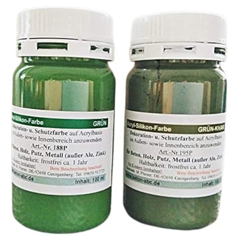 Beton-Abc Acryl-Silikon Betonfarbe Grün Khaki 100ml