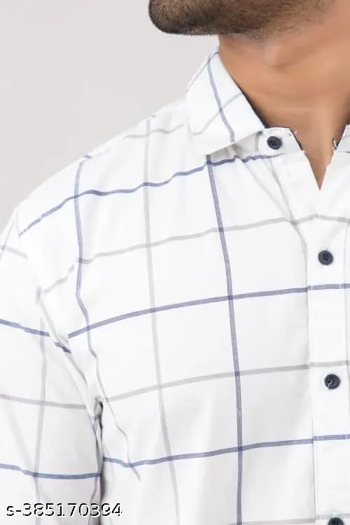 Image of Men's Cotton Casual Shirt, Brown, Full Sleeves, Regular Fit