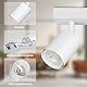 TaFiCo Deckenstrahler LED 2 Flammig - Deckenlampe Strahler Innen Weiß GU10 - LED Deckenleuchte Spot Schwenkbar Modern - Wandstrahler Deckenspot für Wohnzimmer Schlafzimmer Küche - Ohne Leuchtmittel