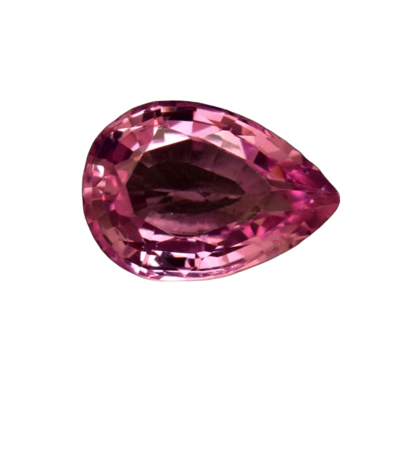 Saphir rose naturel en poire 11x8mm pour création haute joaillerie GH_NAT_11185