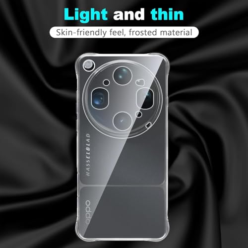 Image of Lustree Compatible with Oppo Find X9 Ultra 5G Back Cover| Clear + TPU Case with 4 Corner Air Cushion Protection & Camera Protection | Slim& Stylus Cover for Oppo Find X9 Ultra 5G