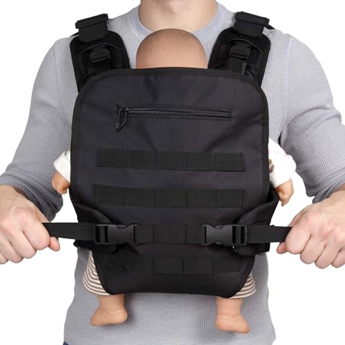 JumpOff Jo Wingman Tactical Baby Carrier for Men – Military-Inspired Baby Vest for Dads – Front Carry Ergonomic Baby Carrier – Adjustable Fit, MOLLE Compatible – Infant Carrier for 12–33 lbs