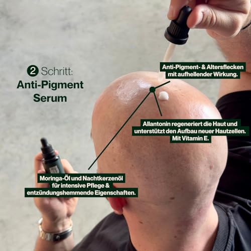 BETTER BE BOLD „Bestseller Glatzenpflege-Routine (0-3mm) | Mattierende Glatzencreme (0-3mm) + Pflegendes Glatzenshampoo (0-6mm) + Invisible Sun Fluid LSF 50