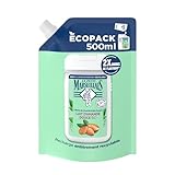 Le Pe Marseillais® | Extra weiche Bio-Mandelmilch Nachfüllpackung (500 ml Ökopack) – Füllen Sie Ihre Duschcreme zweimal auf – 92 % Inhaltsstoffe natürlichen Ursprungs.