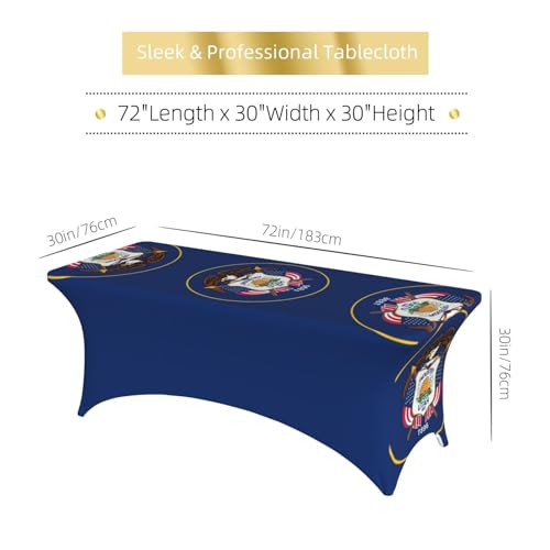 Nappe de table extensible lavable élasthanne pour masquer table usée 1,8m - 7