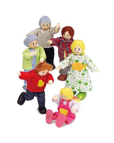 Set de muñecos Happy Family de Hape para casa de muñecas miniatura 3
