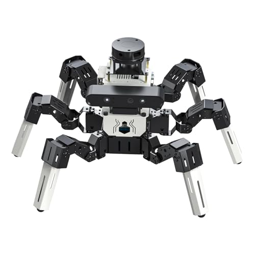 Image of Yahboom ROS2 Robotics Programming Develop Six-Legged Robots Raspberry Pi5 16GB AI Large Model Voice Module, LiDAR, Servos,Supports SLAM Mapping Navigation