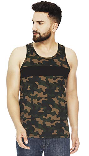 Image of Veirdo Men's Sleeveless Cotton Regular Fit T-Shirt