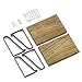 Love-KANKEI Floating Shelves Wall Mount Rustic Wood Wall Shelves with Large Storage L16.5 x W12 inch for Kitchen Living Room Bathroom Bedroom Set of 2 Carbonized Black