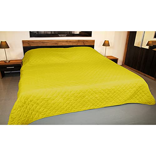 INDA-Exclusiv Colcha para sofá (220 x 240 cm), color amarillo Cover
