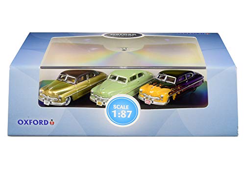 Set 3 Autos 1949 Mercury 1:87 Escala Oxford Diecast