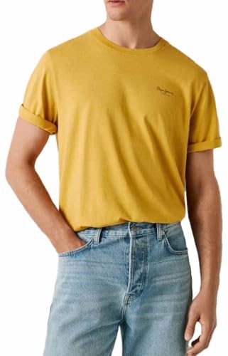 Pepe Jeans Camiseta Jacko para Hombre, Amarillo (Amarillo Siena), XXL