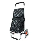 Dieser faltbare Einkaufswagen besteht aus Aluminiumlegierung, ist gleichzeitig leicht und langlebig, der Rahmen kann auch alleine als Transportwagen oder multifunktionalem Gepäckwagen verwendet werden.