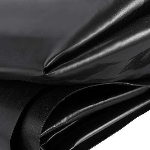 Zeonhak 2 Pack 5 X 6.5 Feet 15.7 Mil Pond Liner, Thickened Pond Skins For Fish Ponds, Streams Fountains, Waterfall, Water Gardens, Black #TOP1