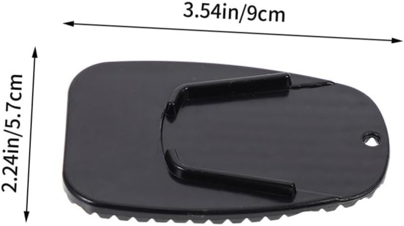 ULTECHNOVO 2pcs Motorcycle Kickstand Pad -resistant Shock Absorption Impact Reduction Side Stand Plate for Enhanced Stability and Dampening