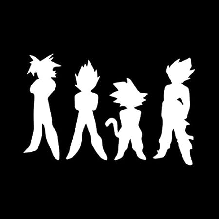 Amazon Co Jp Angdest アニメ Dbz ドラゴンボールz 悟空 ベジータ スーパーサイヤ人 2枚セット プレミアム防水ビニールデカールステッカー ノートパソコン Macbook 電話 タブレット ヘルメット 車 窓 バンパー マグ 火 カップ ドア 壁装飾 6 8 X 4 2 ホワイト Ang