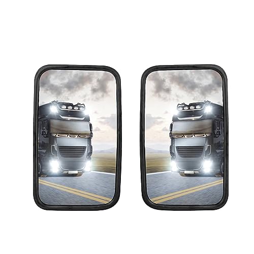 2 espejos laterales universales para camiones, 36 x 18 cm