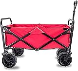 ZATTYDV Carro Plegable con toldo extraíble para jardín, Carrito de Transporte para Uso Exterior, Plegable, Resistente, 90 kg
