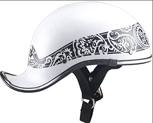 Casque moto demi-visage pour scooter rue cyclomoteur ATV et skateboard awa