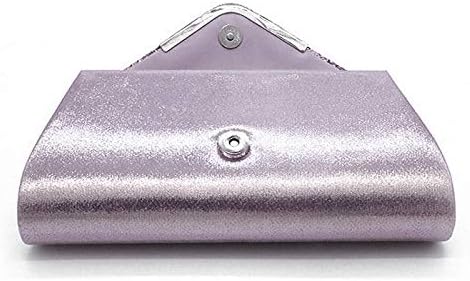 Queena Womens Shiny Sequins Evening Clutch Envelope Handbag Chain Purse for Wedding Party Prom Gift for Mom Wife Girlfriend Grey, Grey - Image 5