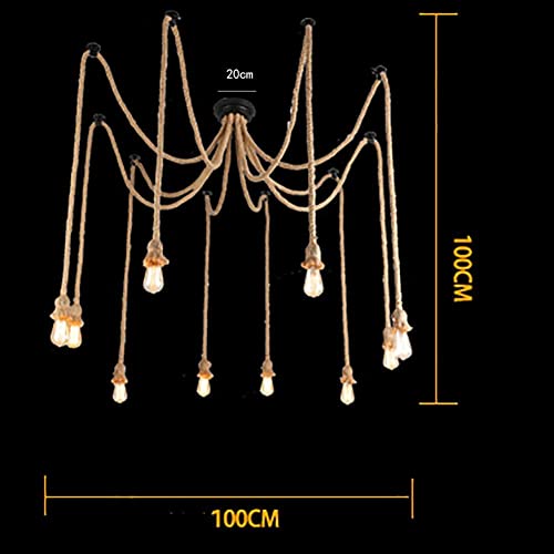 Corde de chanvre luminaire E27 pour remplacer un éclairage trop blafard