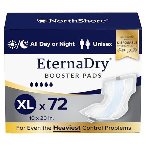 Image of NorthShore Booster Pads for Men and Women with Adhesive, X-Large, Case/72 (6/12s)