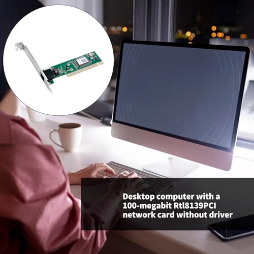 Tarjeta de red PCI RTL8139 100Mbps conexión estable para actualizaciones de computadoras de escritorio antiguas - Plug and Play miniatura 5