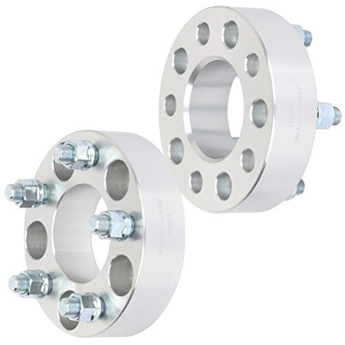 ECCPP 2x 5 lug Wheel Spacers 5x4.5 14x1.5 71.5mm 1.5  silver Compatible with 2005-2013 for Chrysler 300 2006-2013 for Dodge Charger