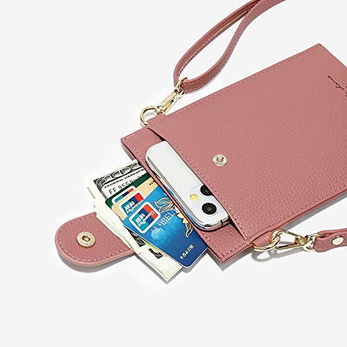 Image of Womens Fashion Small Crossbody Bag Light Leather Cellphone Case Wallet Shoulder Purse Credit Card Holer Handbag Girls Travel Passport Pouch Messenger Satchel for iPhone 11 Pro Max 6 /7 /8 Plus