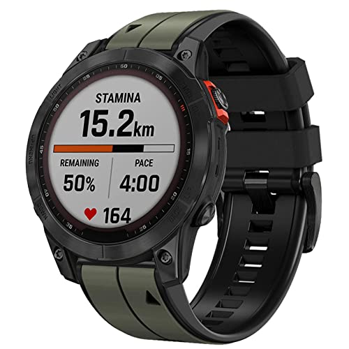 Correa de silicona 22mm para Garmin miniatura 2