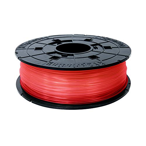 XYZprinting RFPLAXUS03H Da Vinci Series PLA Cartridge Filament, Clear Red