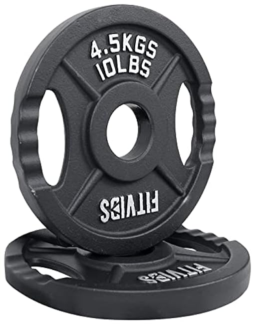 Signature Fitness Cast Iron Plate Weight Plate for Strength Training and Weightlifting, Standard or Olympic, Multiple Sizes