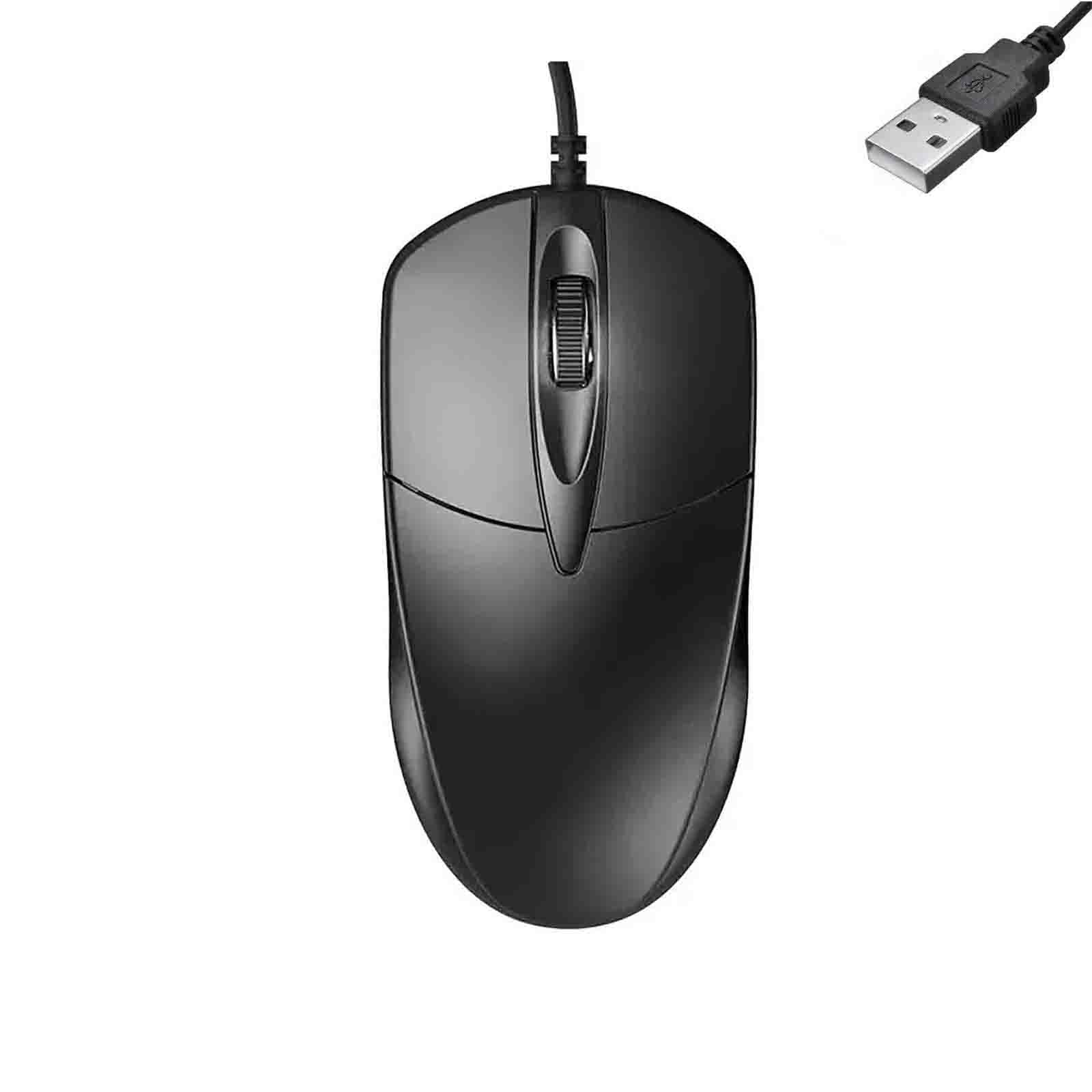 Wired USB Computer Mouse ergonomically Designed USB Computer Mouse for laptops and Personal Computers Suitable for Offices and