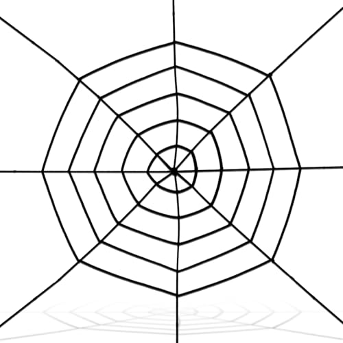 ZenBeya Spider Web Decor 5ft 5 Coils Fake Web Indoor Wall Hanging for Halloween Party Room Yard